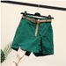 Women's Clothing Casual A-Line Shorts - Stretchy Waist, Lightweight & Breathable, Summer Comfort (Khaki/Black/White/Green, Sizes M-3XL_ecoleips.com