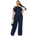 Women's Clothing Casual Fashion Women's Jumpsuit Strapless Off-Shoulder Slim Fit Denim Romper For Formal & Casual For Women_ecoleips.com