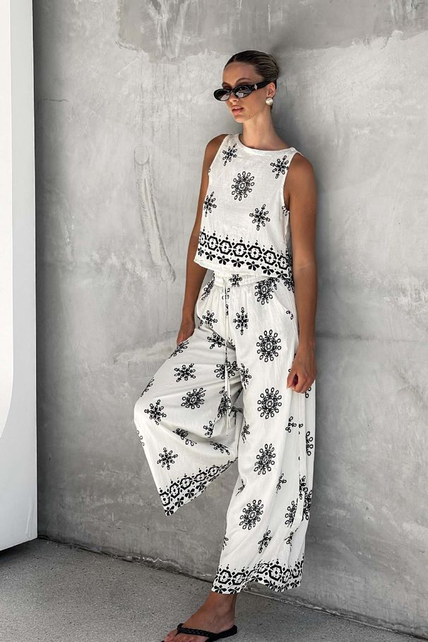 Fashion Casual Sexy Linen Vest Wide Leg Pants Suit_ecoleips.com