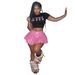 Women's Clothing Hot Girl Sexy PU Leather Zipper Sexy Pleated Skirt_ecoleips.com