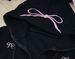 Women's Pink Oversized Hooded Zip-Up Sweatshirt With Embroidery - Cute Fall Loungewear For Petite Girls_ecoleips.com