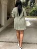 Plus-Size V-Neck Wrap Dress With Flared Sleeves – Elegant & Casual Midi Dress For Women (0XL-5XL, Pure Color & Street Style)_ecoleips.com