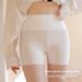 Women's Ice Silk Seamless High Waist Safety Pants Summer Hip Lifting Three Quarter Boxer Shorts Anti Exposure Barbie Leggings_ecoleips.com