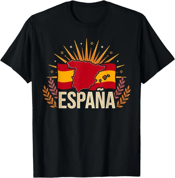 Women's T-Shirts Spain Spanish Flag Espana Pride Vintage T-Shirt_ecoleips.com