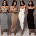 2021 Summer New Women's Fashion Color-Block Strap Sexy Backless Bodycon Dress_ecoleips.com