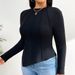Women's Clothing Plus Size Women's Autumn And Winter New Simple Trend Design T Shirt Slim Long Sleeved Top_ecoleips.com