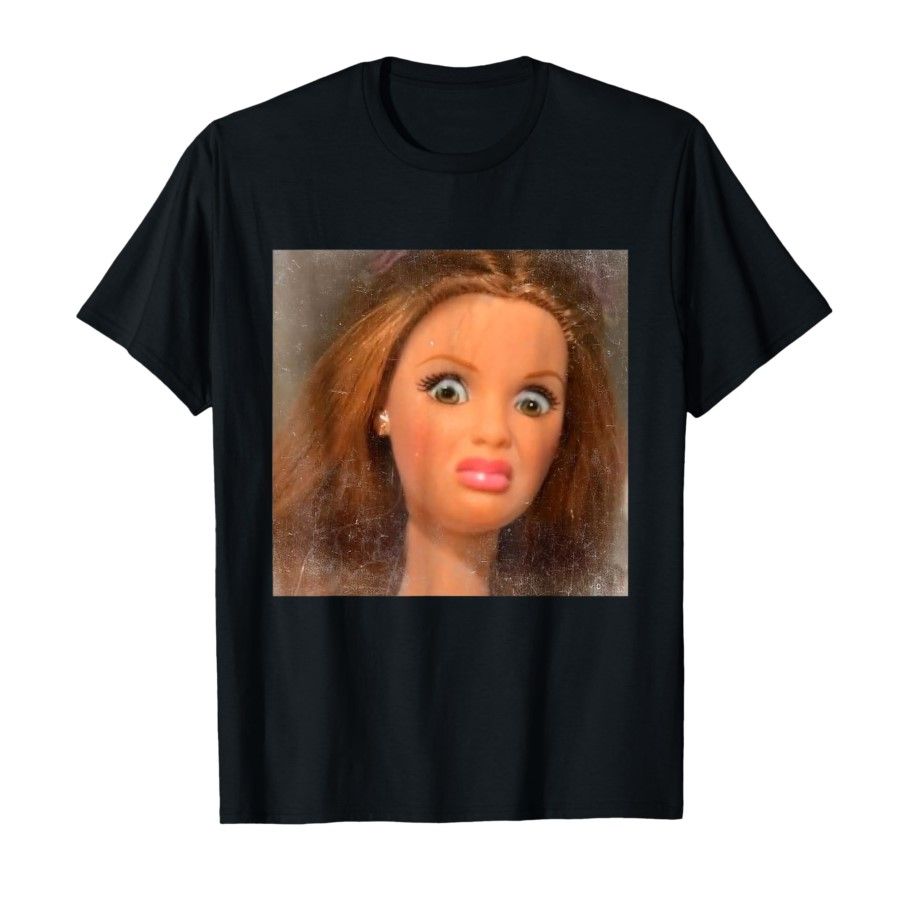 Funny Disgusting Doll Face Meme T-shirt For Men Women T Shirts Short Sleeve Tops Casual Shirts For Women_ecoleips.com