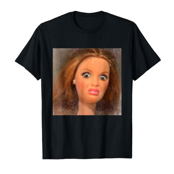 Funny Disgusting Doll Face Meme T-shirt For Men Women T Shirts Short Sleeve Tops Casual Shirts For Women_ecoleips.com