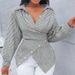 Women's Clothing Hot Sale New Spring And Summer Fashion Sexy Versatile Striped Long Sleeved Women's Shirt_ecoleips.com