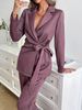 Women's Autumn And Winter Satin Solid Color Bathrobe Set_ecoleips.com