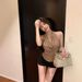 Elegant Blue Halter Neck Camisole Women's Slim Fit Sleeveless Backless Top Sexy Summer Design For Wear Alone_ecoleips.com