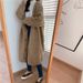 Women's Clothing Women's Chunky Knit Cardigan With V-Neck & Cable Design - Oversized Long Open Front Sweater In Khaki, Brown, Black (One Size)_ecoleips.com