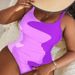 Aria Basics 2026 New European And American Foreign Trade Plus Size Swimsuit Custom Printed One-Piece Women's Strap Bikini_ecoleips.com