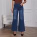 High Waist Straight Leg Jeans For Women - Vintage Distressed Denim Pants With Relaxed Fit & Retro Styling_ecoleips.com