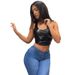 European American Style 2025 Summer Sleeveless U-neck Tank Solid Color Slim-fit Top, Women's Clothing Manufacturer_ecoleips.com