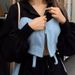 Aria Basics 2025 Cross-Border European And American Style Fashion Casual Sweatshirt Denim Patchwork Hooded Top Long Pants Two-Piece_ecoleips.com