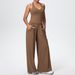 Women's Clothing Solid Color Breathable High Elastic Yoga Suit Set For Sports Running Fitness Three Piece Tight Fitting Brushed_ecoleips.com