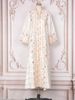 Verve Muslim Abaya Women's Long 2025 Sequin New V-neck Loose Evening Dubai Dress_ecoleips.com