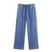 Women's Denim Shirt & Wide-Leg Jogger Pants Set - Stylish Urban Outfit For Casual & Office Wear Fashion Trends_ecoleips.com