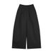 Suitable For All Seasons CLEAN SPACE Elegant Loose Casual For Women 2025 Guangzhou Thirteen Lines New High Waist Wide Leg Pants 53211_ecoleips.com