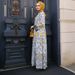 Women's Long Robe Fashion Printed V Neck Elegant New Dress Muslim Clothing Positioning_ecoleips.com