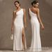 Satin Bridesmaid Dress – Elegant Off-Shoulder Gown (12 Neckline Styles, Breathable & Wrinkle-Resistant)_ecoleips.com