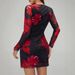 European And American Cro-border 2026 Pring New Women' Floral Print Round-neck Meh Lim-fit Long-leeve_ecoleips.com