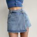 Women's Clothing High Waist A Line Denim Shorts Summer New Style Light Color Two Piece Design Temperament Slim Hot Girl Skirt Pants_ecoleips.com