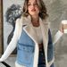 Women's Clothing Lambswool vest women's cotton autumn and winter motorcycle fur one piece outerwear lambswool vest waistcoat cardigan jacket_ecoleips.com