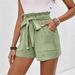 Women's Clothing New Summer Women's Loose Cotton And Linen Casual Shorts Pocket Solid Color High Waist Wide Leg Pants_ecoleips.com