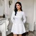 Elegant Long Sleeved Women's Dress European American Style For Spring Summer_ecoleips.com