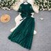 French Style Lace Two Piece Set V Neck High End Women's Pant Suit with Lace up Pleated Waist for Slimming Elegant Look Summer 2026_ecoleips.com
