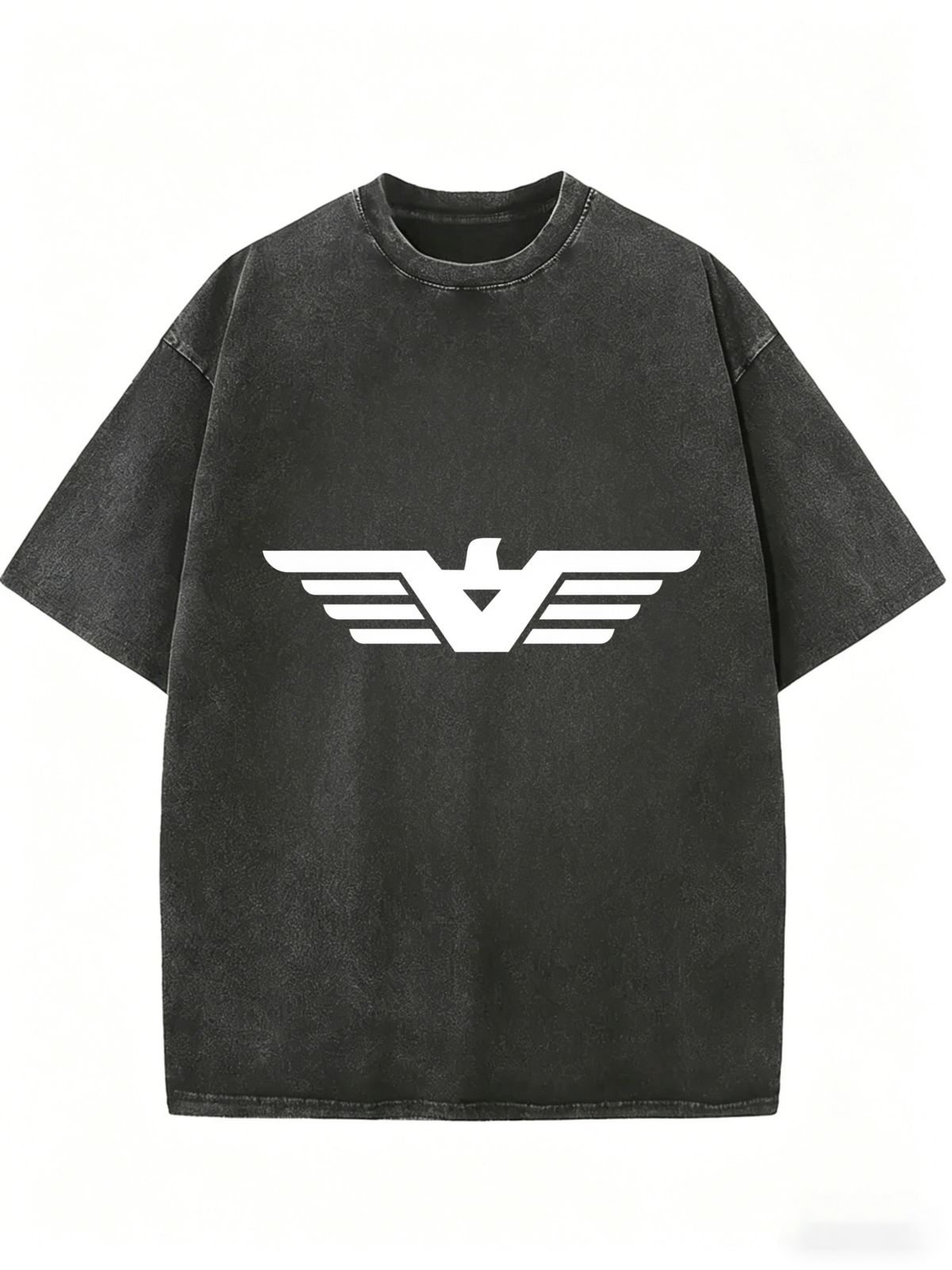 Women's Relaxed Fit Washed Tee, Lightweight Short Sleeve Casual Street Fashion_ecoleips.com