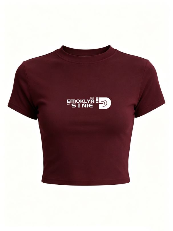 Women's Cute Cropped T-Shirt, Solid Color Short Tee For Leisure Summer Dressing_ecoleips.com
