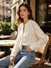 Loose Openwork Knit Jacket, Soft Skin-friendly Sweater_ecoleips.com