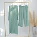 2025 New Solid Color Button Commuting Elegant Temperament Two-piece Suit_ecoleips.com