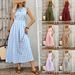 Xiyin Women's French Style Plaid Dress Summer Waist Cinching A-Line Midi Dress Independent Store European American Cross Border New_ecoleips.com