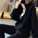 Women's Clothing 200 pounds large size loose casual style sports hooded suit for women autumn and winter fashion sweatshirt two piece set_ecoleips.com