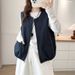 Women's Vest, New Spring And Autumn Korean Style, Simple, Slimming, Layered, Fashionable, Versatile, Sleeveless,_ecoleips.com
