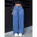 Relaxed Straight-Leg Jeans For Women - Comfortable Stretch Denim, Mid-Rise, Casual & Chic (S-3XL)_ecoleips.com