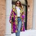Bold Color-Block Faux Fur Coat With Leopard Print – Hooded Longline Jacket For Women (Rainbow Leopard, S-XXL)_ecoleips.com