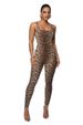K Women's Printed Sleeveless Vest Jumpsuit With Threaded Square Collar, Exposed Back, Hip Lifting, Slim Fit Sports Jumpsuit_ecoleips.com