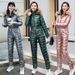 Women's Clothing Elegant Women's Jumpsuit With Fur Collar - Stylish Casual One-Piece Outfit For Office & Daily Wear, Comfortable Memory Fabric_ecoleips.com