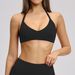 Gym Top Women Hanging Neck Sports Bra Running Push Up Yoga Bra Breathable Sports Underwear Women Fitness Bra Workout Top Women_ecoleips.com