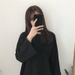 Women's Autumn Korean-Style Long-Sleeved Solid-Color T-Shirt With Loose Fit, Versatile Slimming Base Layer And Student T_ecoleips.com
