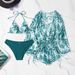 Women's Clothing Bikini Three Piece Swimsuit Women Loose Sexy Mesh Split Swimsuit Women_ecoleips.com