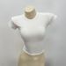 Women's Clothing Spot Skims Straight Shoulder Modal Sports T Shirt Female Nude Elastic Texture Waist Basic Round Neck Hot Girl Top_ecoleips.com