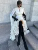 Solid White Ruffle Maxi Dress Women Fashion Lace Pleated Sleeveless Off-shoulder Long Dresses Lady 2025 Summer Holiday Robes New_ecoleips.com