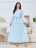 Women's Clothing New Jacquard Fashion Temperament Abaya Muslim Robe_ecoleips.com
