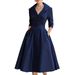 Women's Elegant Bodycon Midi Dress – Slim Fit Formal Cocktail Dress With Waist Definition_ecoleips.com